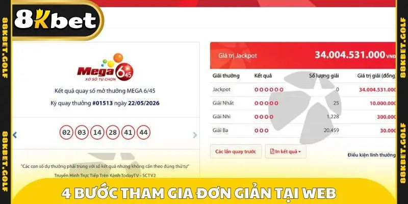 4 bước tham gia đơn giản tại web