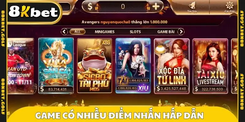 Game có nhiều điểm nhấn hấp dẫn