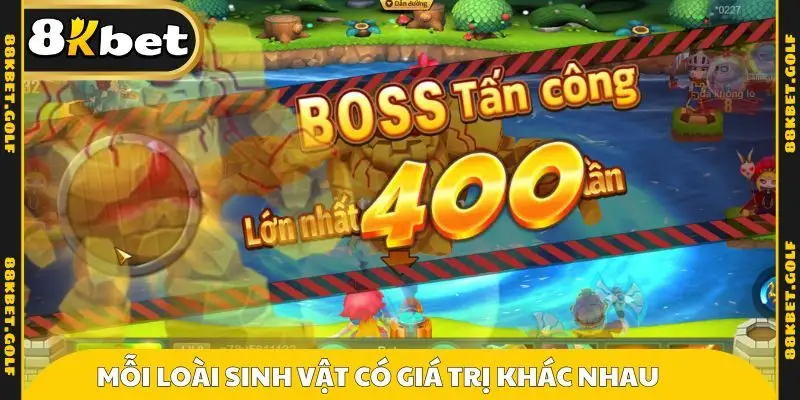 Mỗi loài sinh vật có giá trị khác nhau